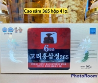 Cao sâm 365 hộp 4 lọ