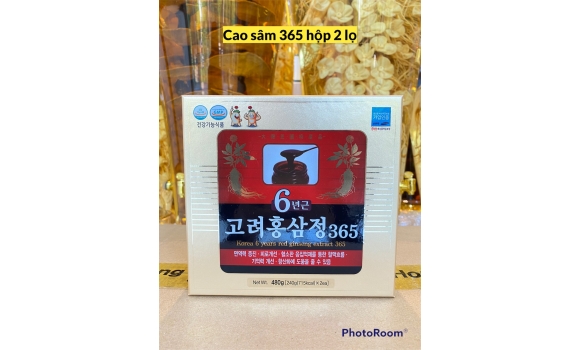 Cao sâm 365 hộp 2 lọ