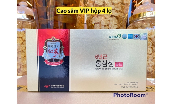 cao sâm VIP hộp 4 lọ