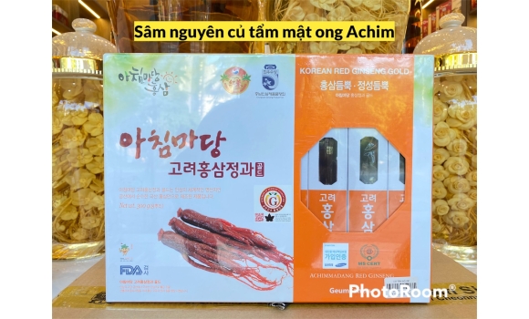 Sâm nguyên củ tẩm mật ong Achim 
