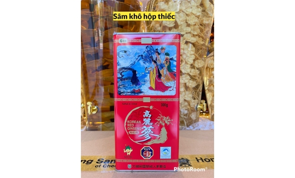 sâm khô hộp thiếc